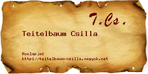 Teitelbaum Csilla névjegykártya